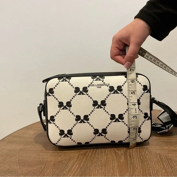 Karl Lagerfeld White and Black Crossbody Bag - Picture 5 of 8